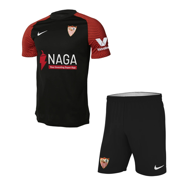 Kids Sevilla 2021/22 Third Away Soccer Kits Shirt With Shorts